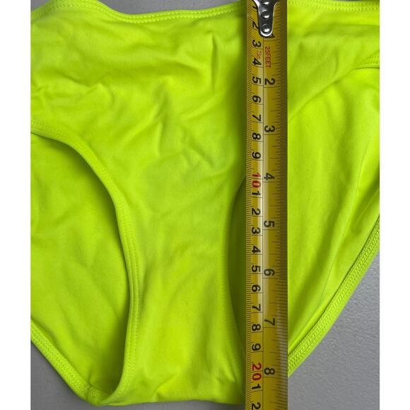 PINK Victoria Secret Lime Green Medium Swim Bottom - Picture 3 of 5